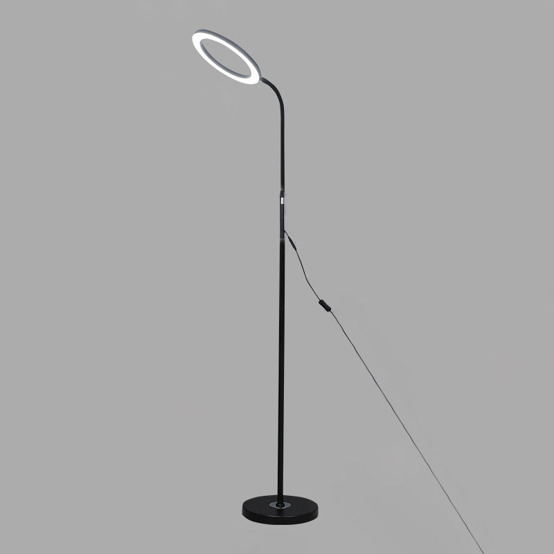 1 lampadaire de cercle léger modernisme lampes standard en métal pour les activités commerciales