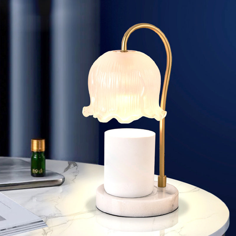 Flower Table Lamp Modern Aromatherapy Melting Wax Desk Lamp (Without Aromatherapy Candles)