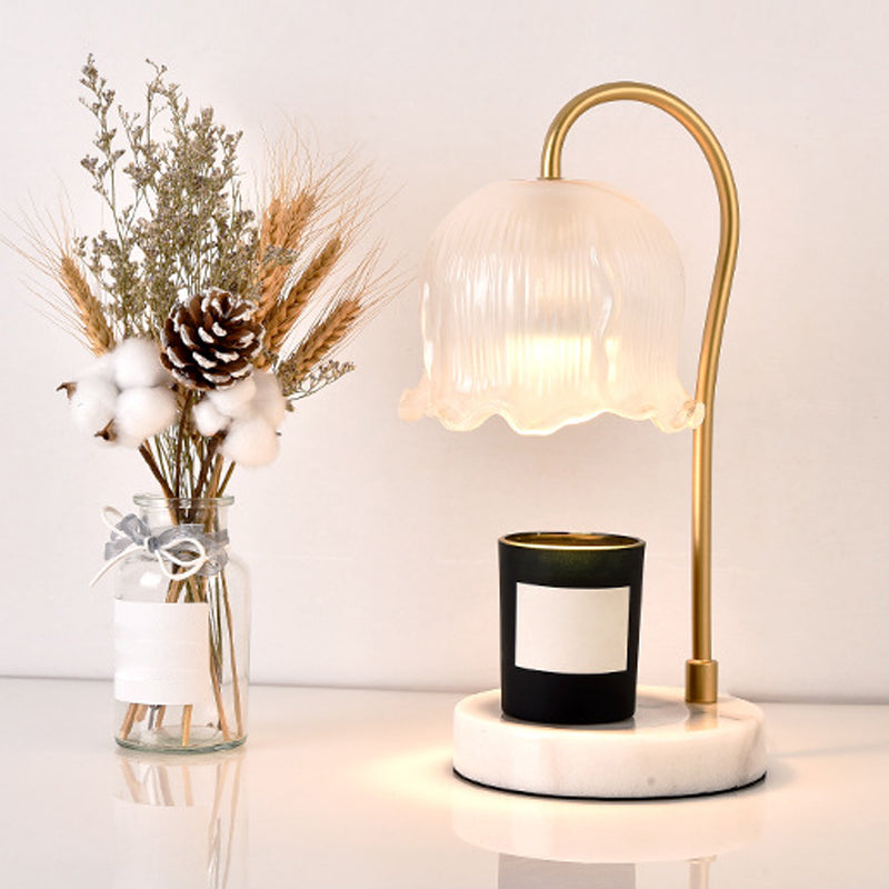 Flower Table Lamp Modern Aromatherapy Melting Wax Desk Lamp (Without Aromatherapy Candles)