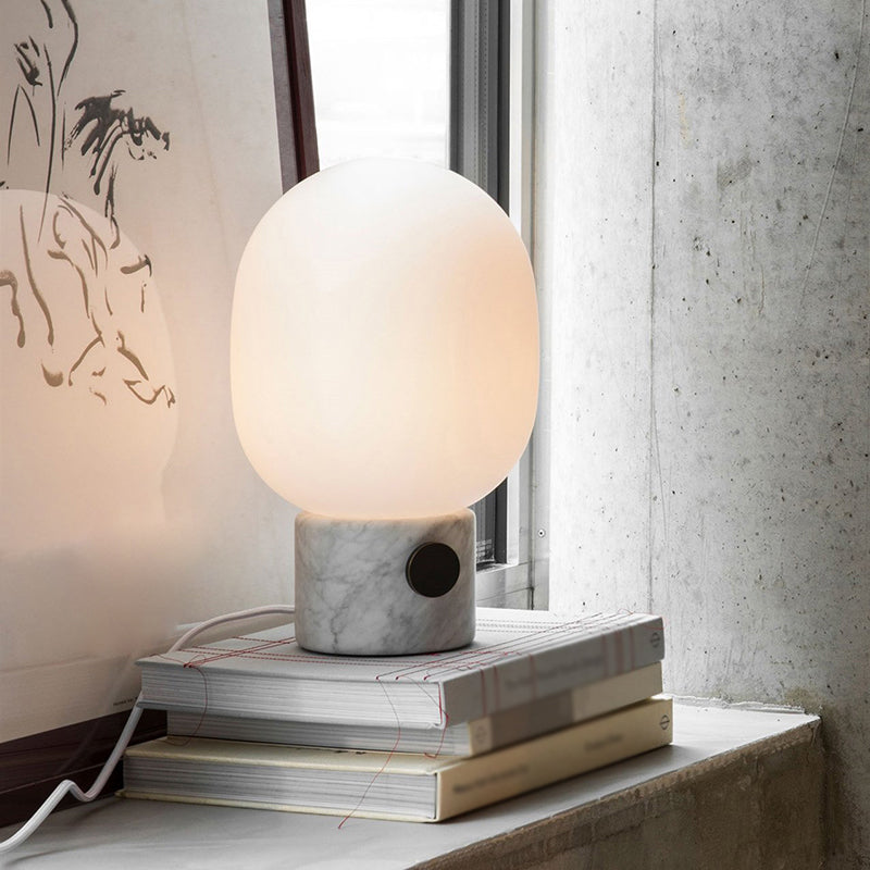 Nordischer Stil Einfacher Marmortischlampe moderne Glasschreibtischlampe für das Studium Schlafzimmer