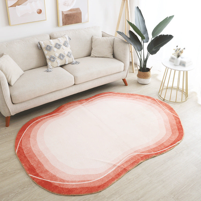 Weißer Casual Teppich Polyester Line Teppich Flecken widerstandsfähiger Teppich für Salon
