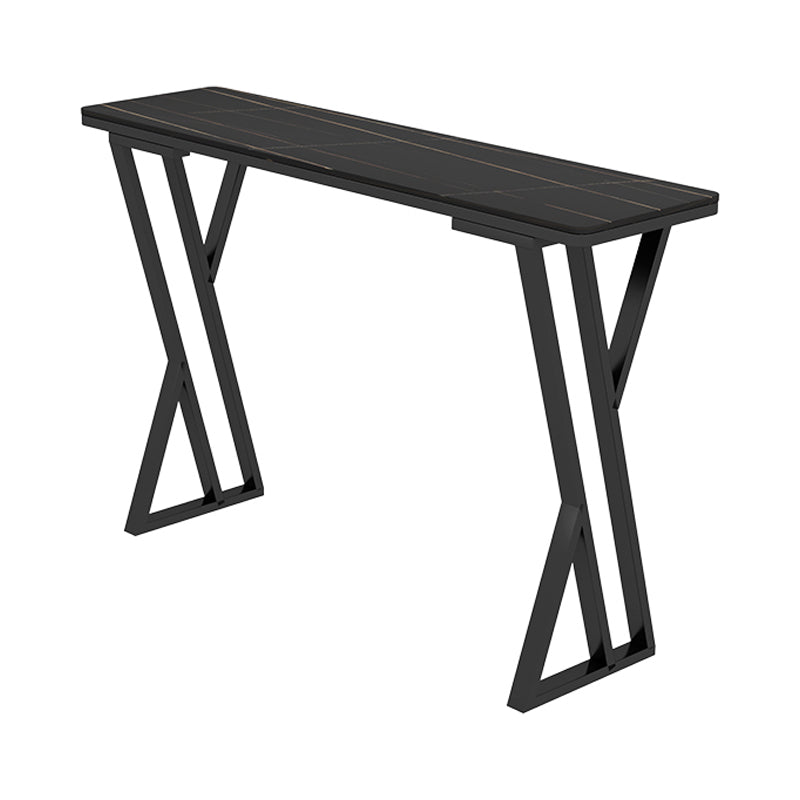 Stone Top Bar Table 42-inch Height Industrial Style Bistro Table for Restaurant