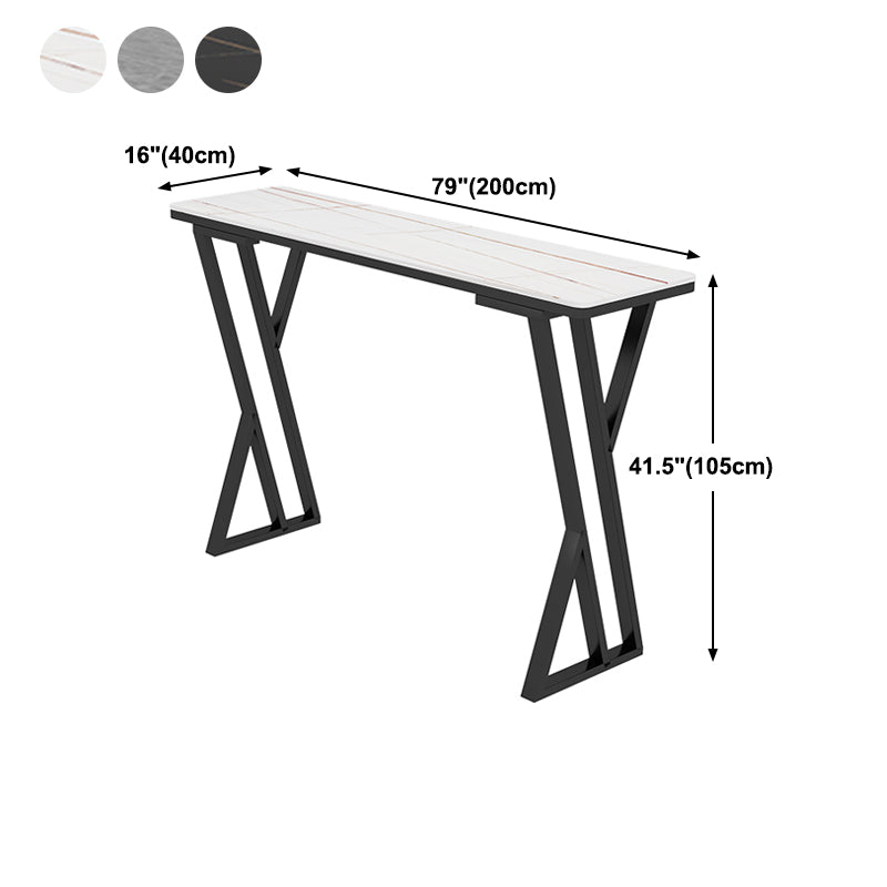 Stone Top Bar Tabelle 42-Zoll-Höhe Industrial Style Bistro-Tisch für Restaurant