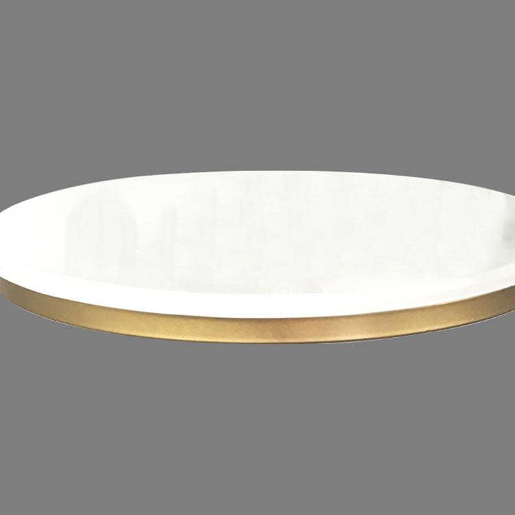 Glam Style Gold Metal Bar Table White Top Specialty Indoor Bistro Table