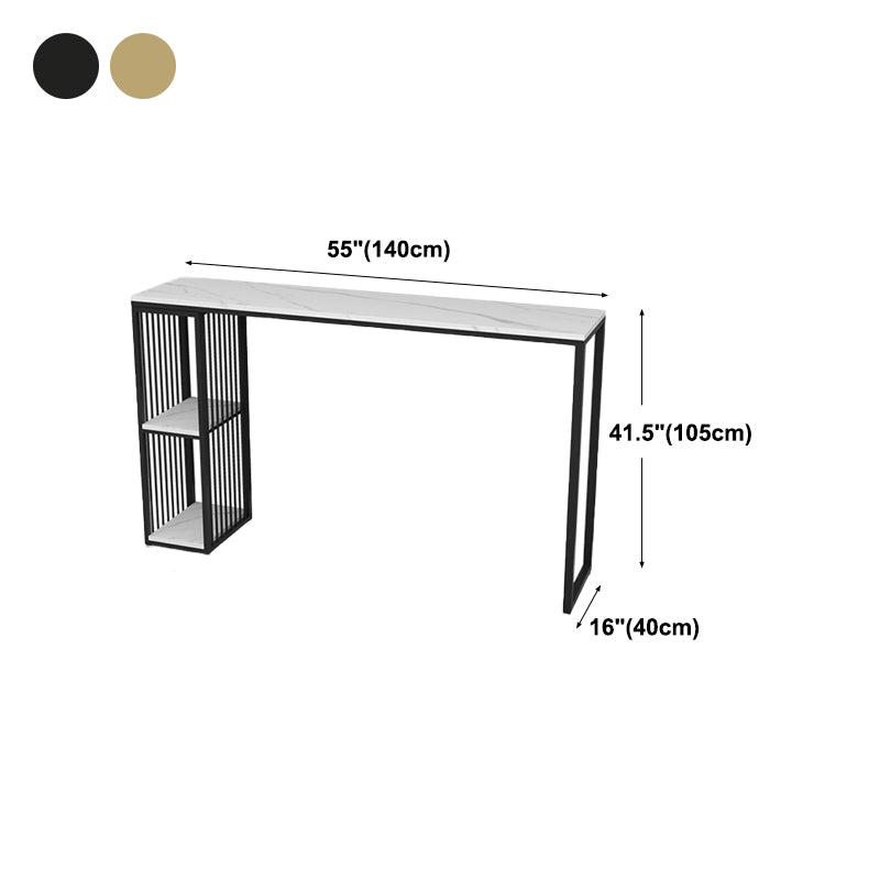 Woonkamer Moderne Patio Bar Tafel Marmeren rechthoek 2 plank Sled Bistro Bar Desk