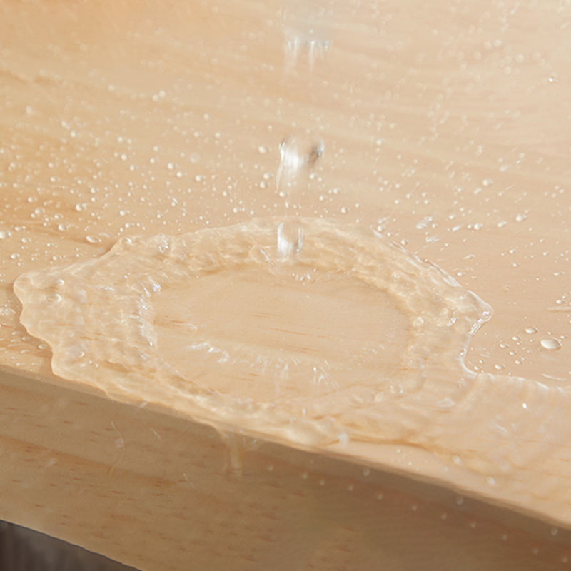 RECTANGE Table de table de bar à barre moderne en bois de traîne