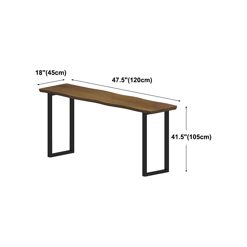 Rectangle Counter Wine Table Sled Wood Modern Cocktail Bar Table pour Courtyard