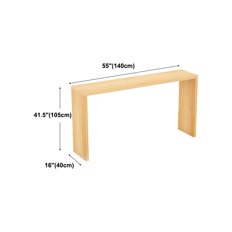 Tavolo da bistrot in legno naturale interno moderno tavolo da cocktail slitta rettangolo