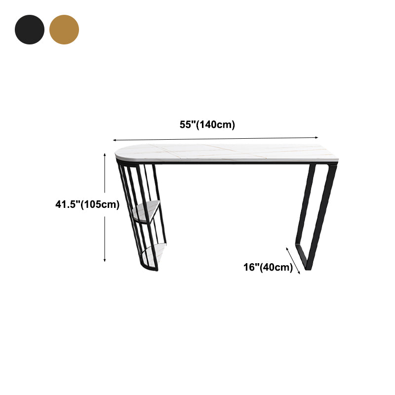 Moderne woonkamer Patio Bar Tafel Wit marmeren opslag tegen-hoog pubtafel