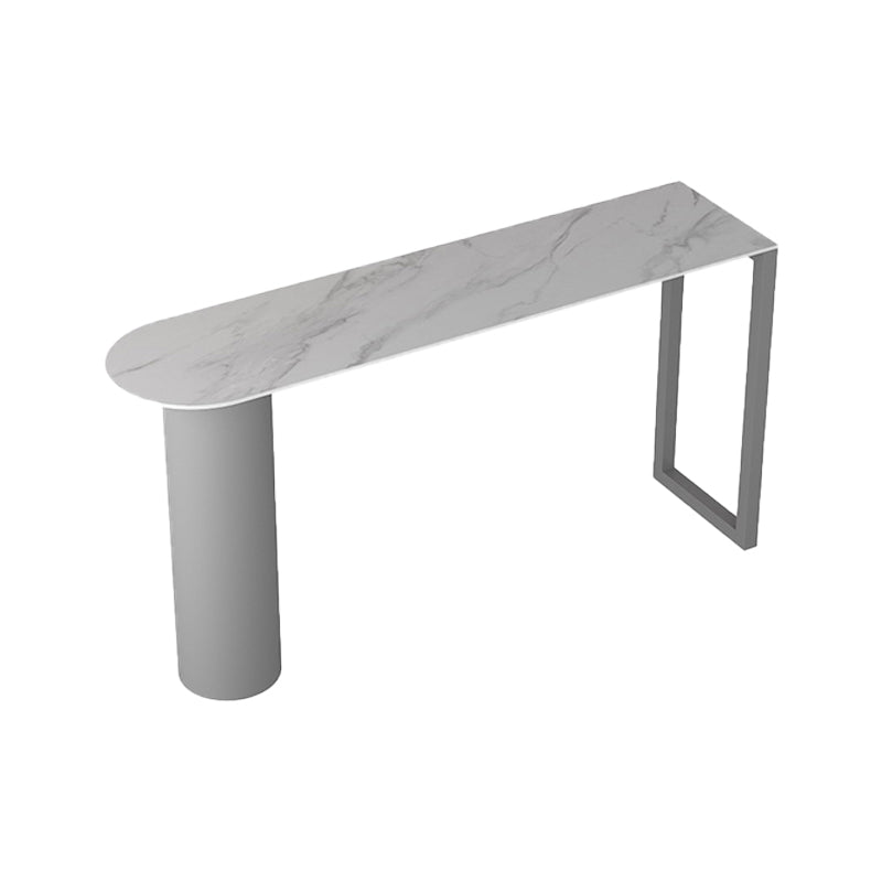 Stone Modern Bistro Bistro Table de barra de doble pedestal de altura de altura de altura