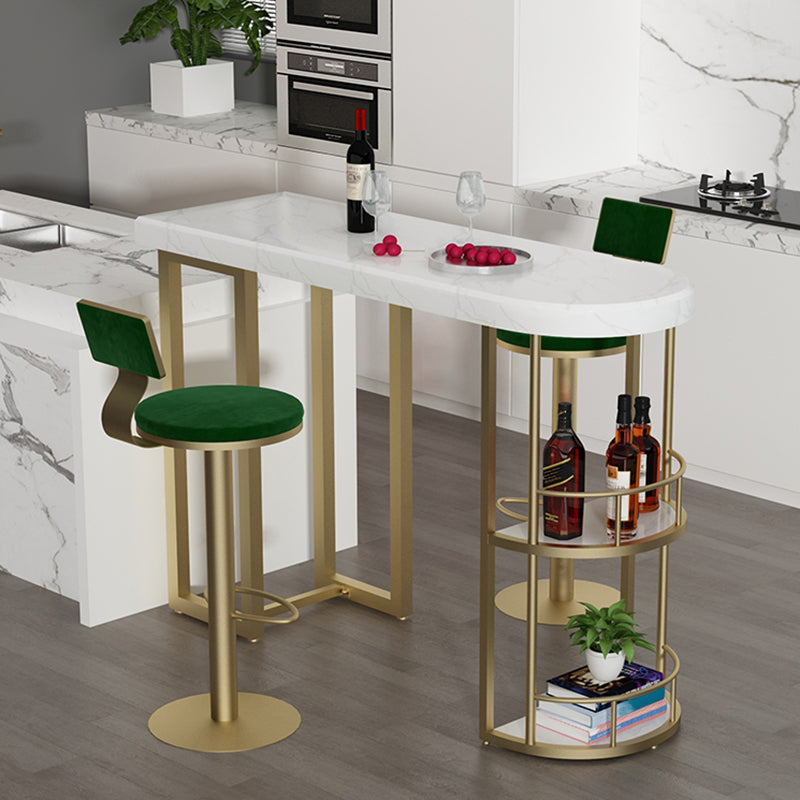 Marmeren steen binnen witte bistro balk tafel opslag vaste tafel moderne teller wijntafel