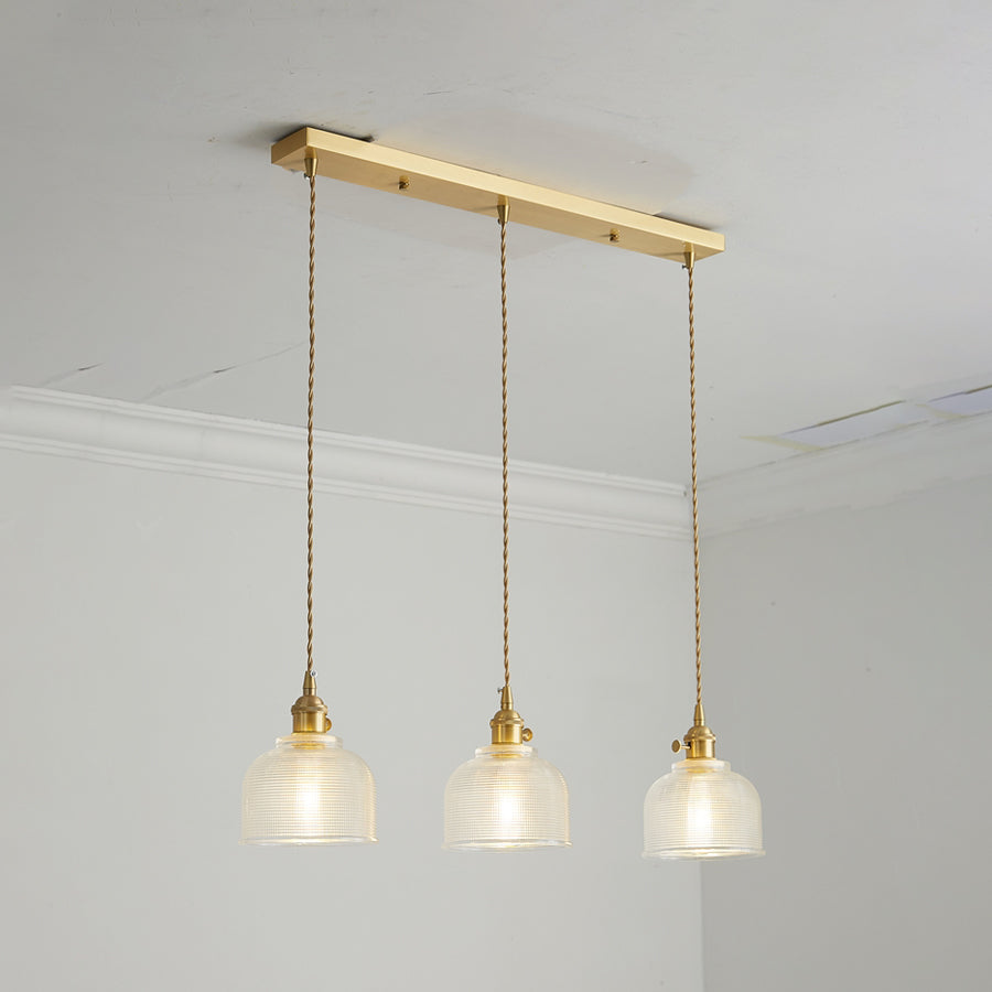 Eetkamer hangende hangers industrieel helder glas 1 licht hangend licht