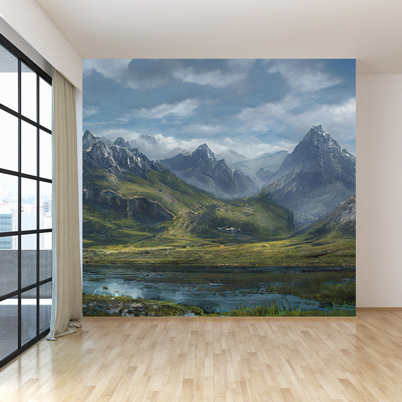 Environment Friendly Painting Mural Decorative Wallpaper for Study Room