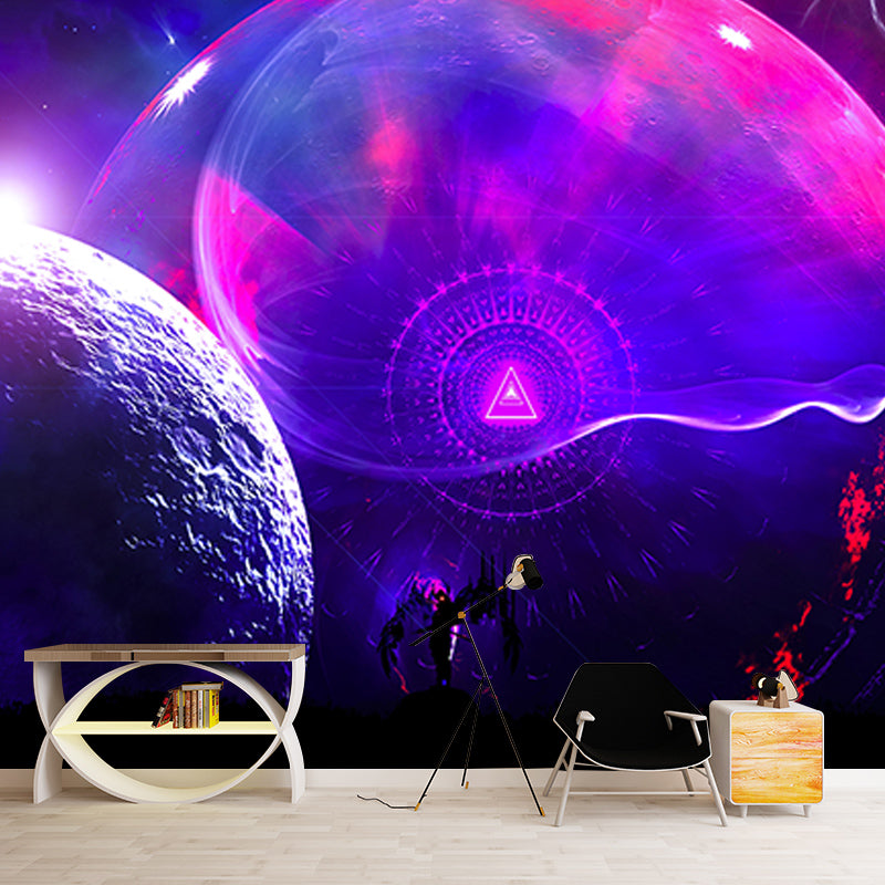 Novelty Style Universe Wall Mural Wallpaper Eco-friendly for Bedroom