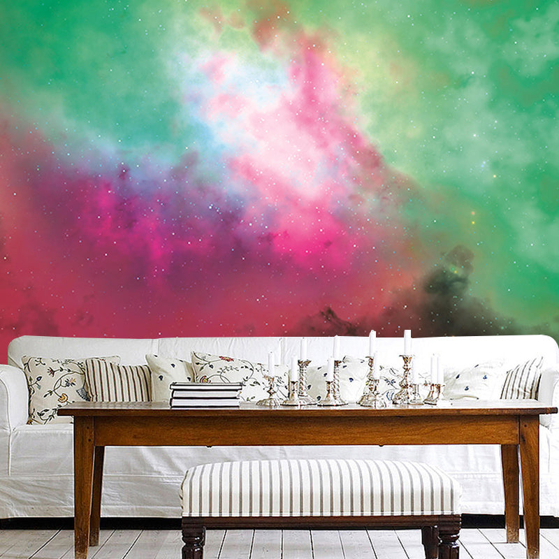 Mildew Resistant Universe Wall Mural Wallpaper Eco-friendly for Room