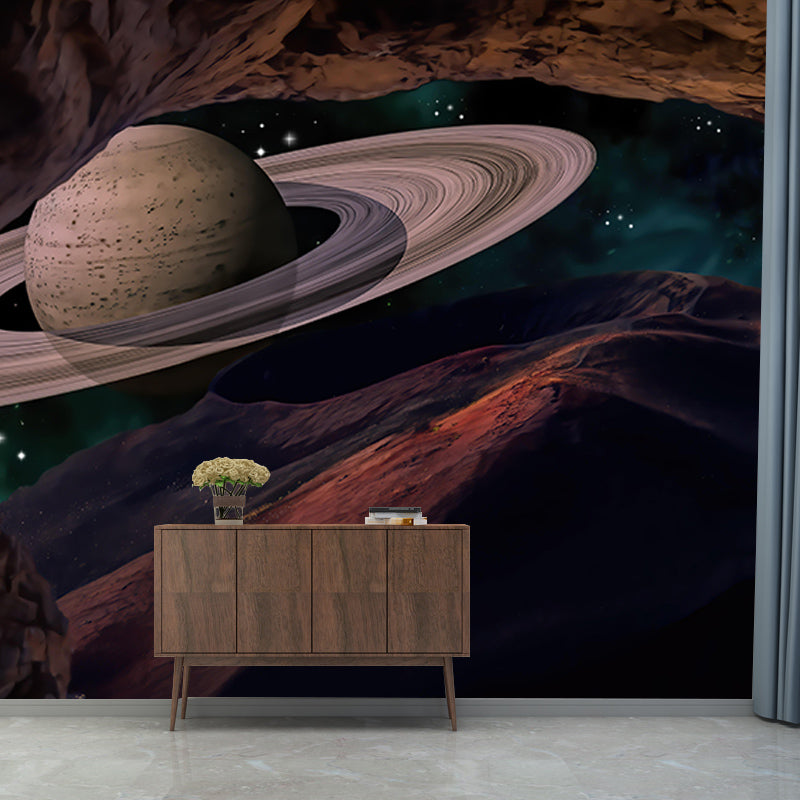 Eco-friendly Illustration Universe Wall Mural Wallpaper Wall Art