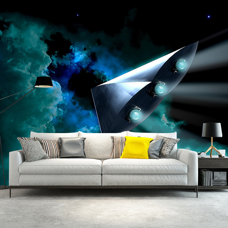 Customized Illustration Universe Mural Wallpaper Eco-friendly Wall Art