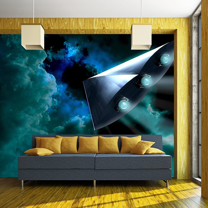 Customized Illustration Universe Mural Wallpaper Eco-friendly Wall Art