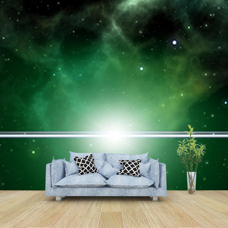 Illustration Universe Mural Wallpaper Eco-friendly for Dining Room