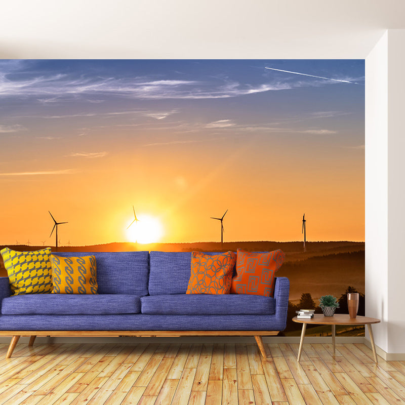 Bedroom Photography Windmill Mural Wallpaper Eco-friendly Mural