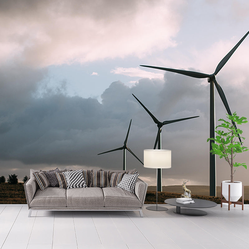 Environment Friendly Windmill Wall Mural Wallpaper Eco-friendly for Room