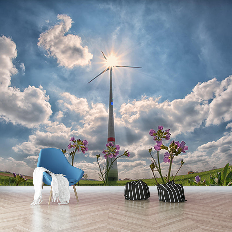 Beautiful Windmill Wall Mural Wallpaper Eco-friendly for Living Room