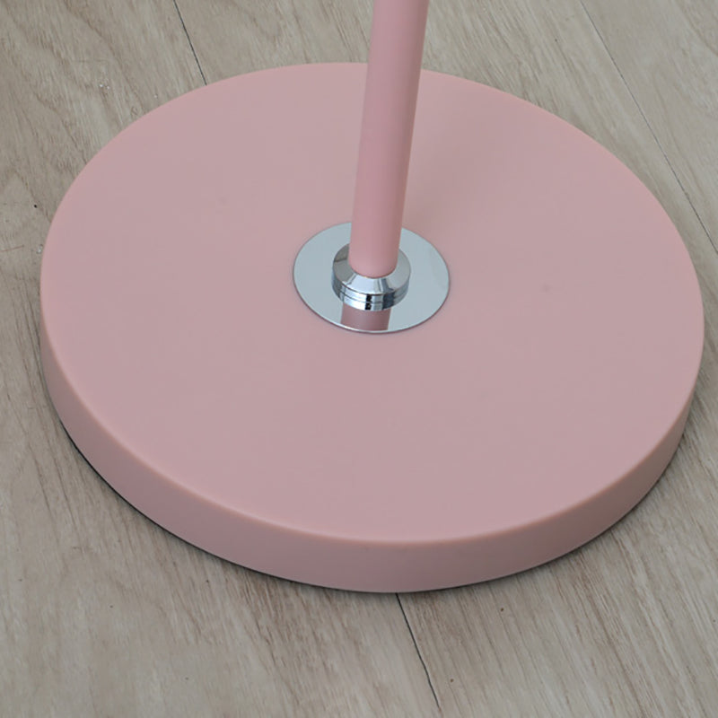 Macaron Bell Leesvloer Lamp metaal 1 kop Bed Bevloer Licht met flexibele arm