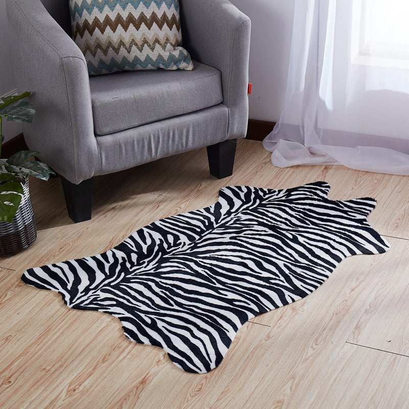 Animal Print Carpet Polypropylene Anti-Slip Backing Rug Shaped Carpet for Living Room