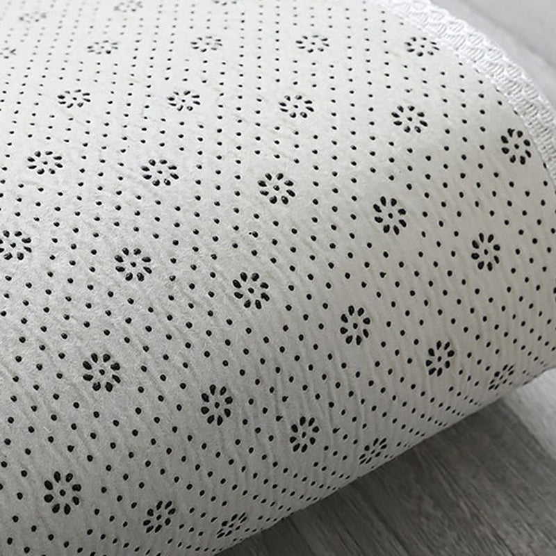 Tapis rond géométrique simple tapis de tapis de compagnie facile à soigner pour la chambre à coucher