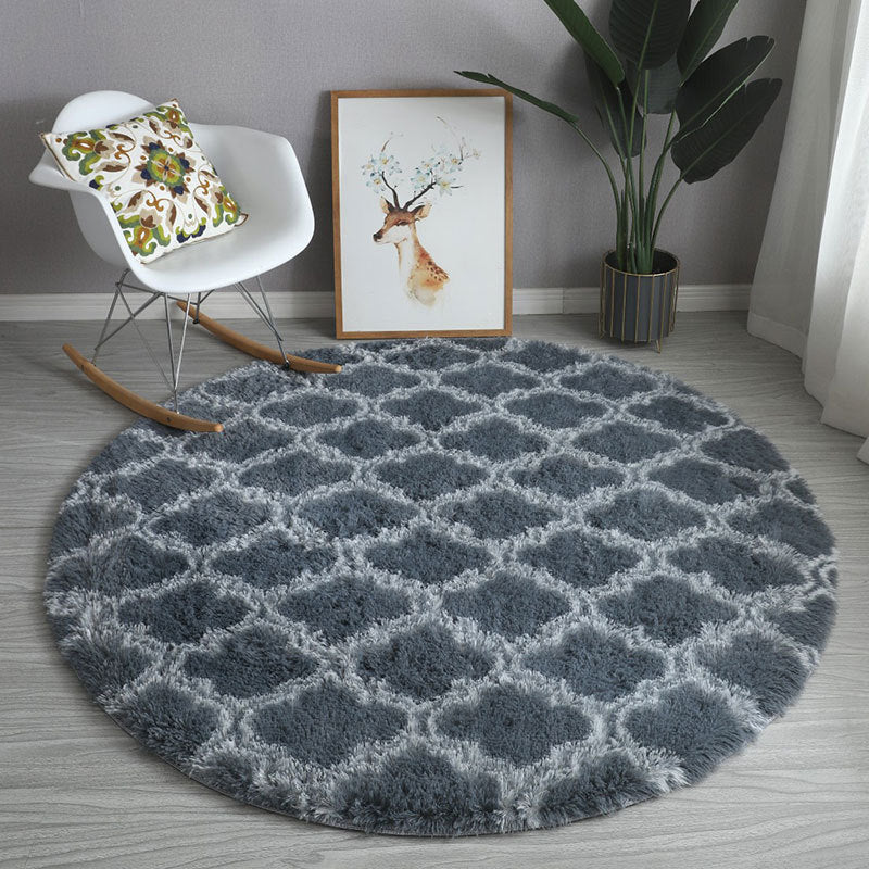 Tappeto rotondo geometrico semplice tappeto per animali domestici per animali domestici per camera da letto