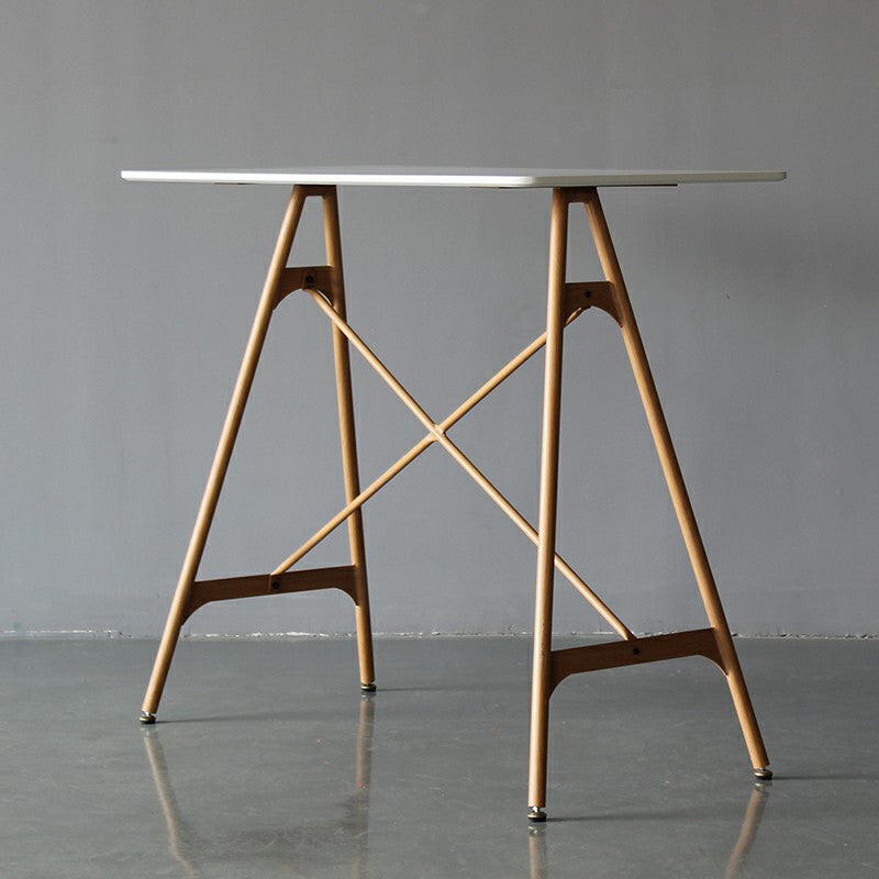 Industriële stijl balk tafel kunstmatige houten top 42-inch balk tafel voor eetkamer