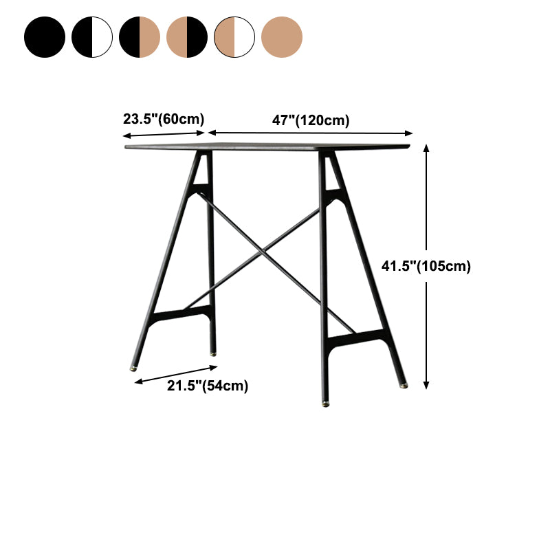 Industrial Style Bar Table Artificial Wood Top 42-inch Bar Table for Dining Room