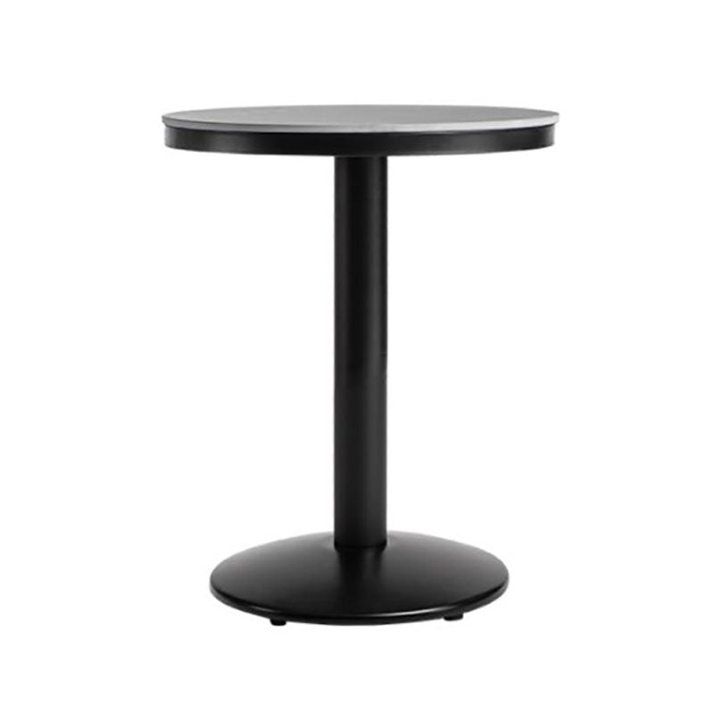 Industrial Style Marble Cocktail Bar Table Black Metal Base Bar Table