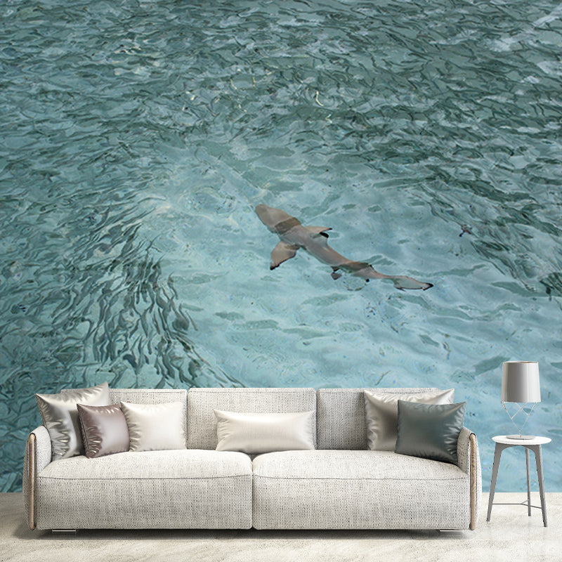 Eco-friendly Seabed Murals Photography Mildew Resistant Wall Murals for Bathroom