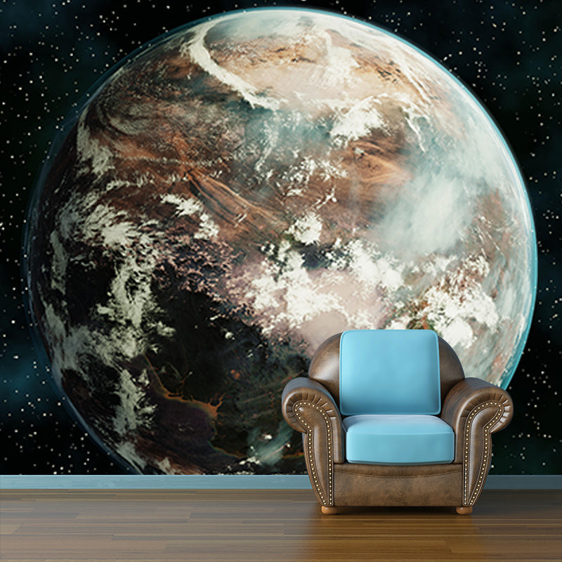 Bedroom Wall Mural Wallpaper Novelty Universe Mildew Resistant Wall Decor