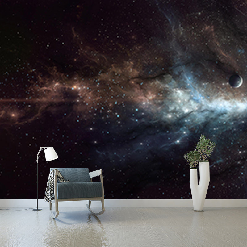 Eco-friendly Wall Mural Novelty Universe Mildew Resistant Wall Decor