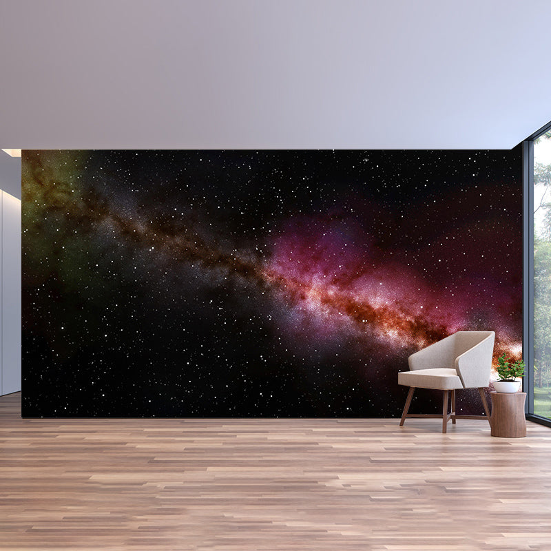 Living Room Wall Mural Wallpaper Novelty Universe Mildew Resistant Wall Decor