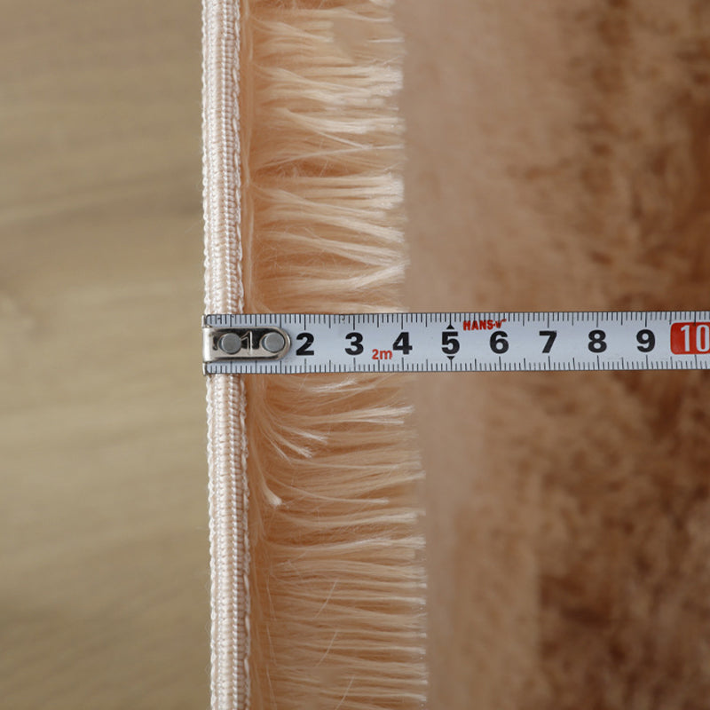 Eenvoudige ronde vloerkleed polyester tapijt binnen tapijt voor slaapkamerdecoratie