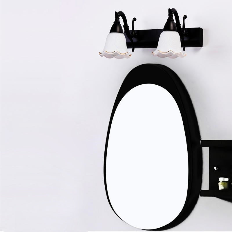 Luz de espejo de maquillaje simple moderno lámpara de espejo de vidrio nórdico de baño nórdico