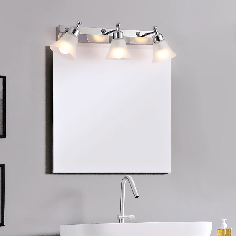 Modern Simple Makeup Mirror Light Nordic Bathroom Stainless Steel Mirror Lamp Fixture