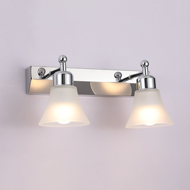 Modern Simple Makeup Mirror Light Nordic Bathroom Stainless Steel Mirror Lamp Fixture