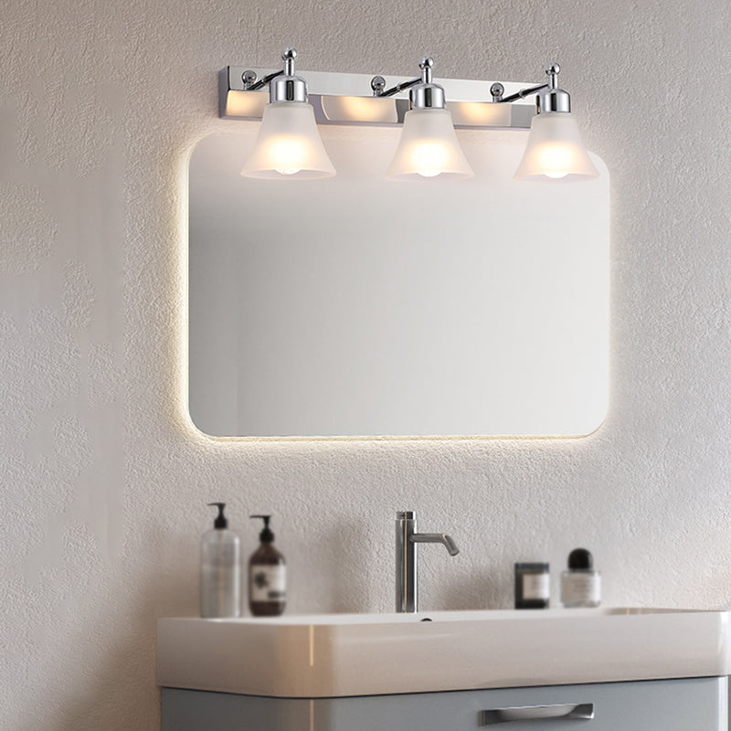 Modern Simple Makeup Mirror Light Nordic Bathroom Stainless Steel Mirror Lamp Fixture