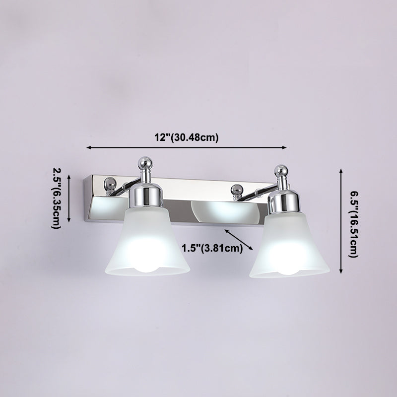 Modern Simple Makeup Mirror Light Nordic Bathroom Stainless Steel Mirror Lamp Fixture