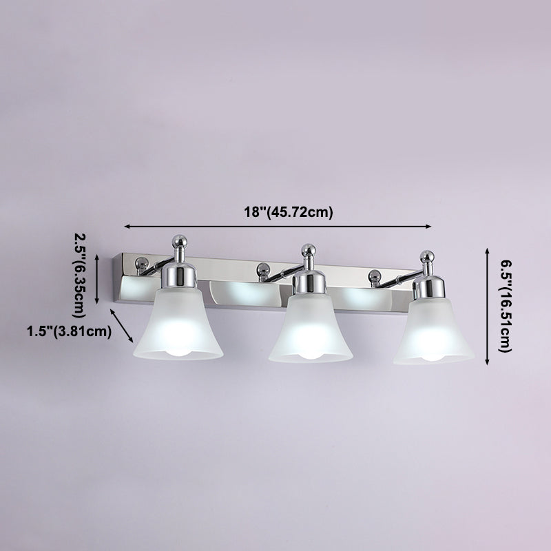 Modern Simple Makeup Mirror Light Nordic Bathroom Stainless Steel Mirror Lamp Fixture