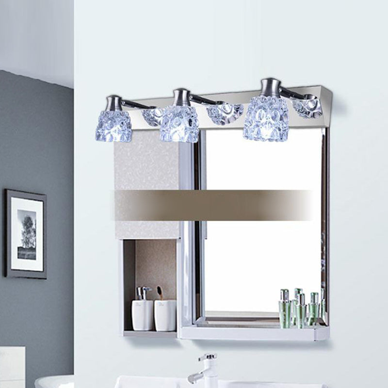 Simple Makeup Mirror Light Nordic Modern Bathroom Glass Shade Mirror Lamp Fixture