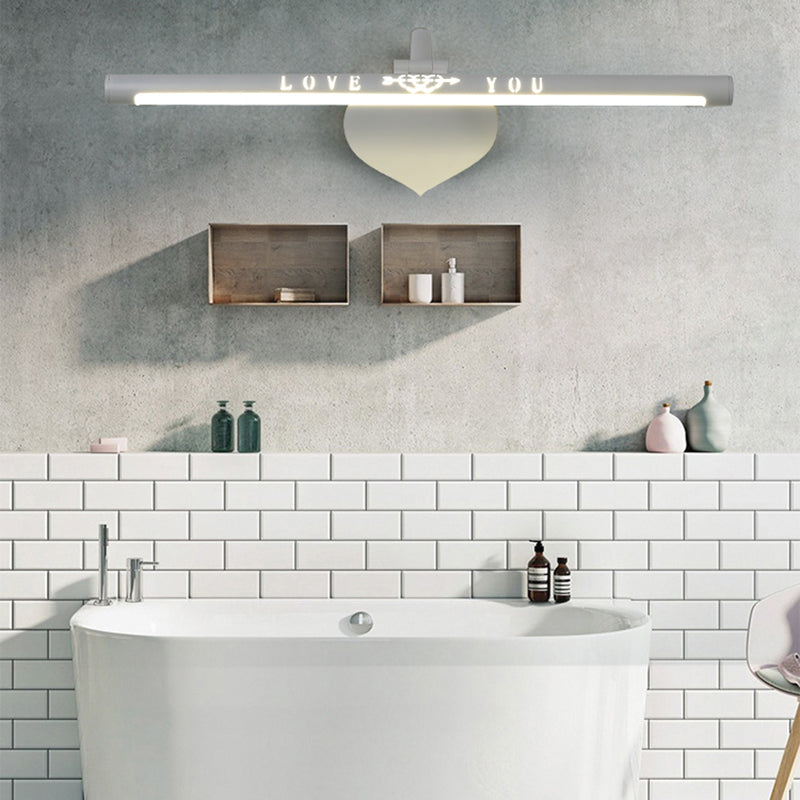 Noordse moderne spiegellicht Simple Strip Shape Mirror Lamp Fixture voor badkamer