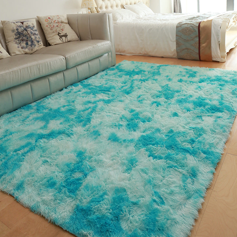 Gradientenkrawatte-Dye Plüsch Teppich Innen Teppich waschbarer Tierfreundlicher Teppich für Wohnkultur