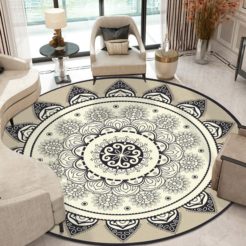 Tapis traditionnel de la zone antique Polyester Area Tapis tapis de support sans glissement