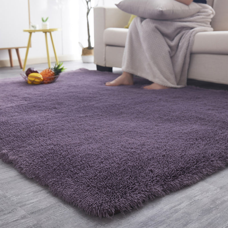 Tapis en peluche rectangulaire Backage de soins de soins faciles à soupler le tapis intérieur convivial pour la maison