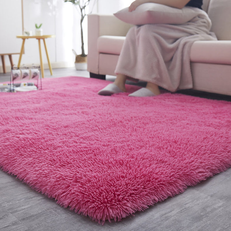 Tapis en peluche rectangulaire Backage de soins de soins faciles à soupler le tapis intérieur convivial pour la maison